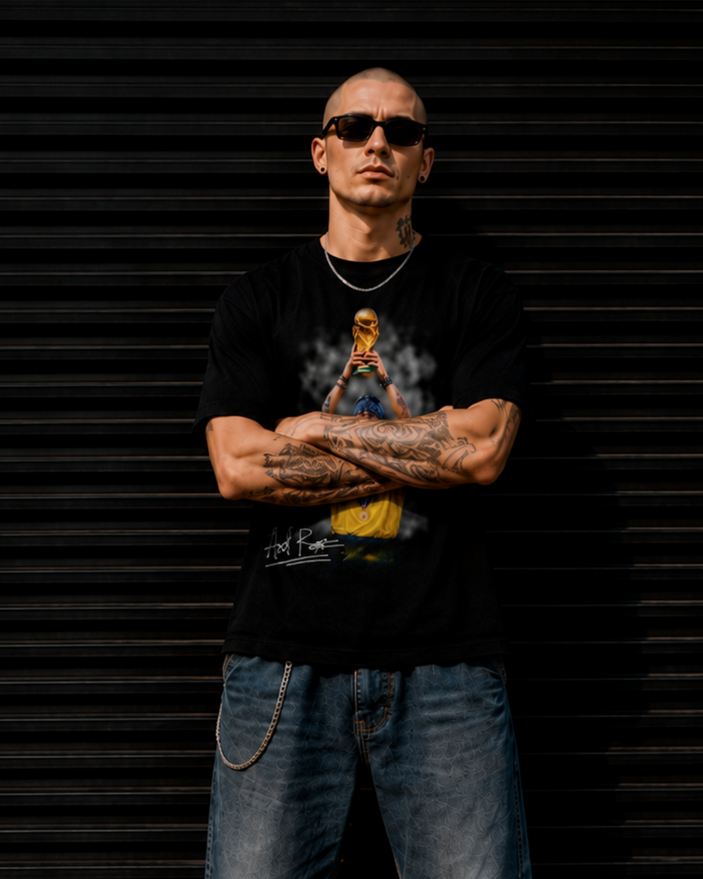 Camiseta Preta Axl Rose Campeão do Mundo