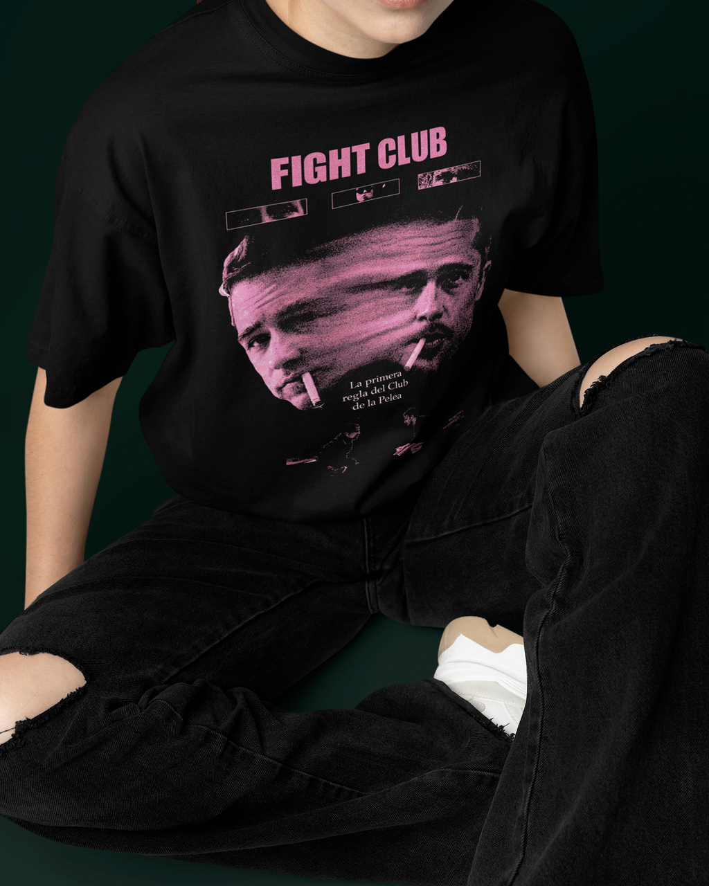 Camiseta Preta Clube da Luta 1999 Filme Cult Atemporal Unissex