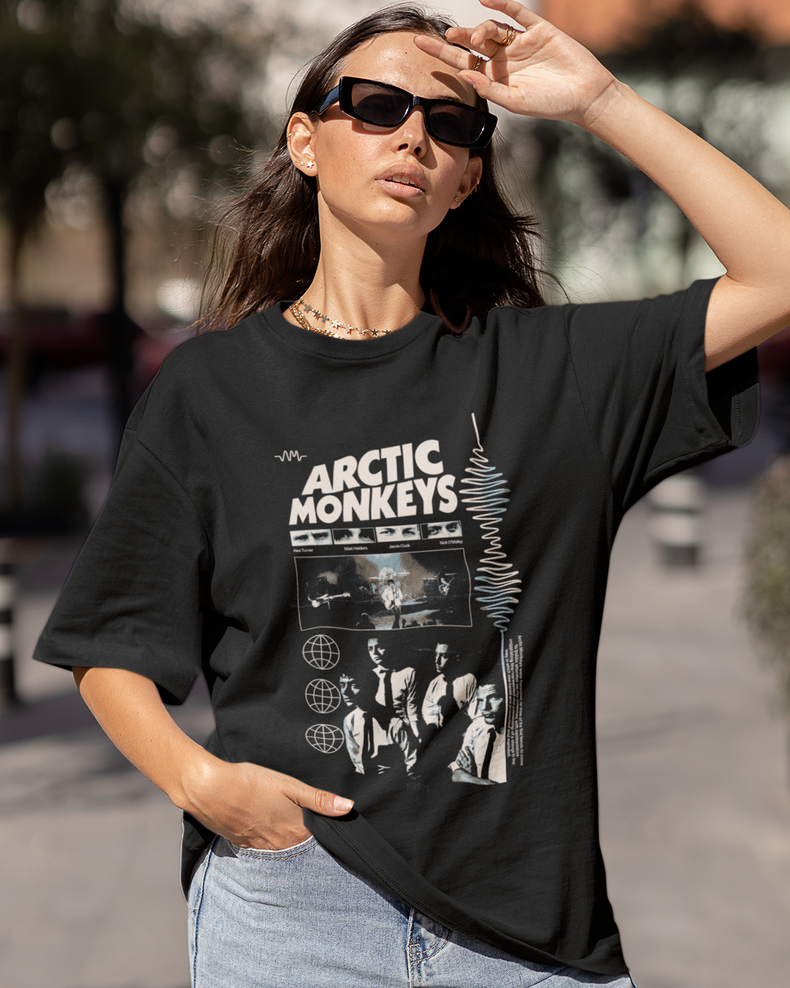 Camiseta Arctic Monkeys AM Vintage Indie Rock Unissex