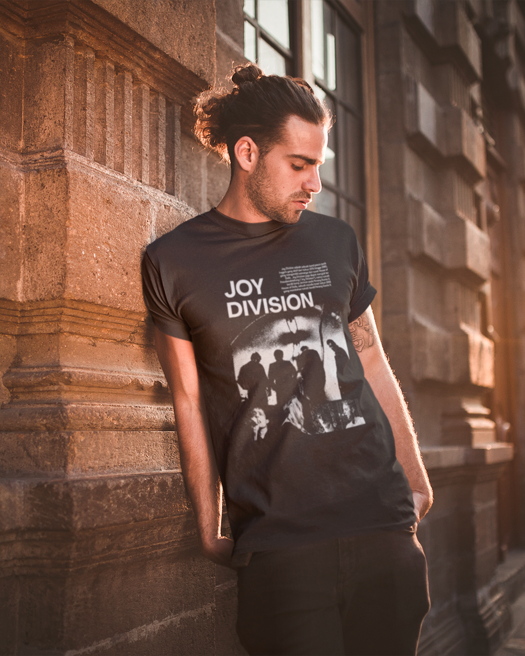 Camiseta Preta Joy Division Waveform Unknown Pleasures