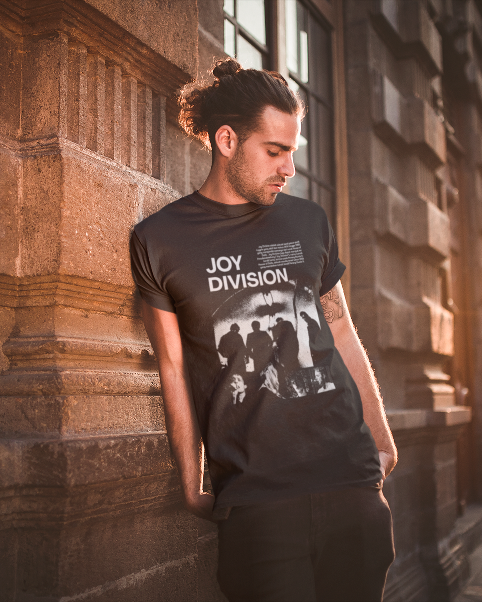 Camiseta Preta Joy Division Waveform Unknown Pleasures