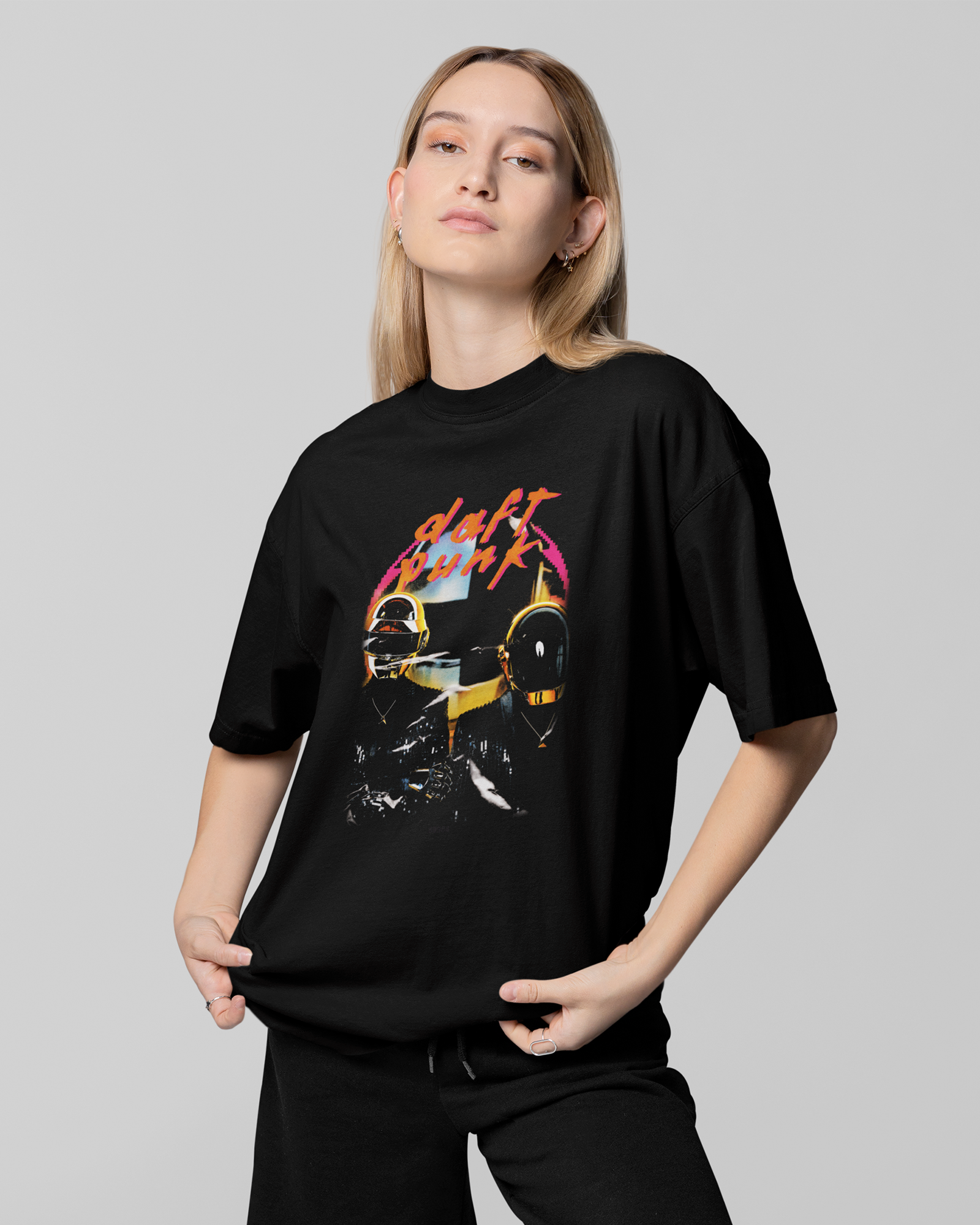 Camiseta Preta Daft Punk After Midnight