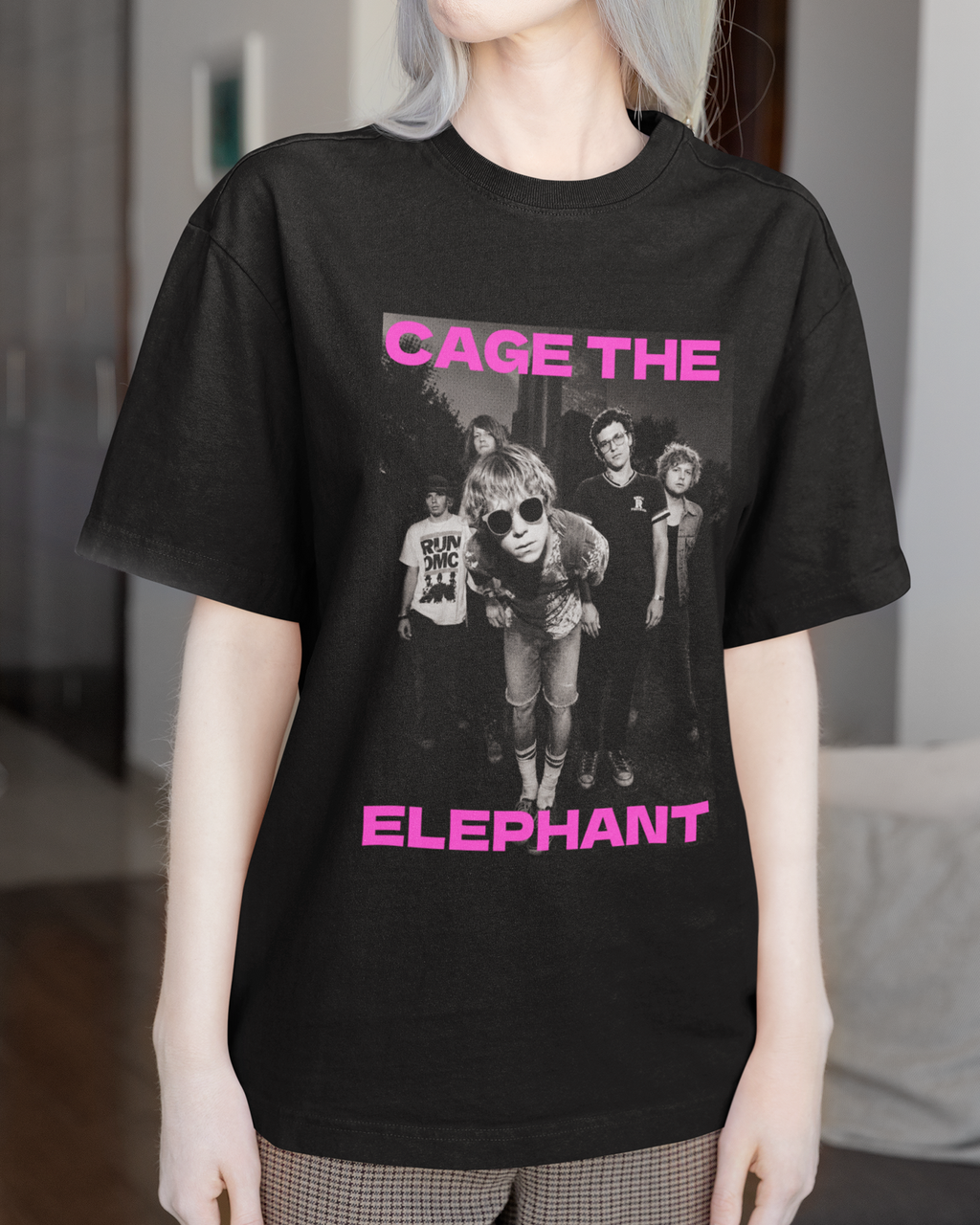 Camiseta Cage The Elephant Visual Rock Underground Unissex