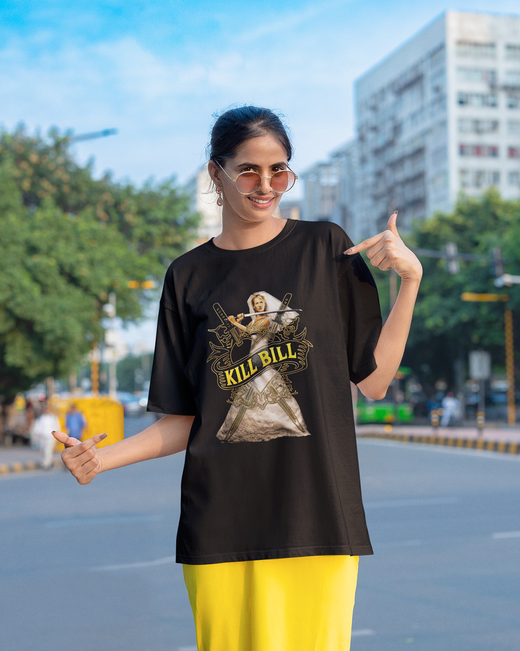 Camiseta Preta Kill Bill  A Noiva da Vingança Unissex