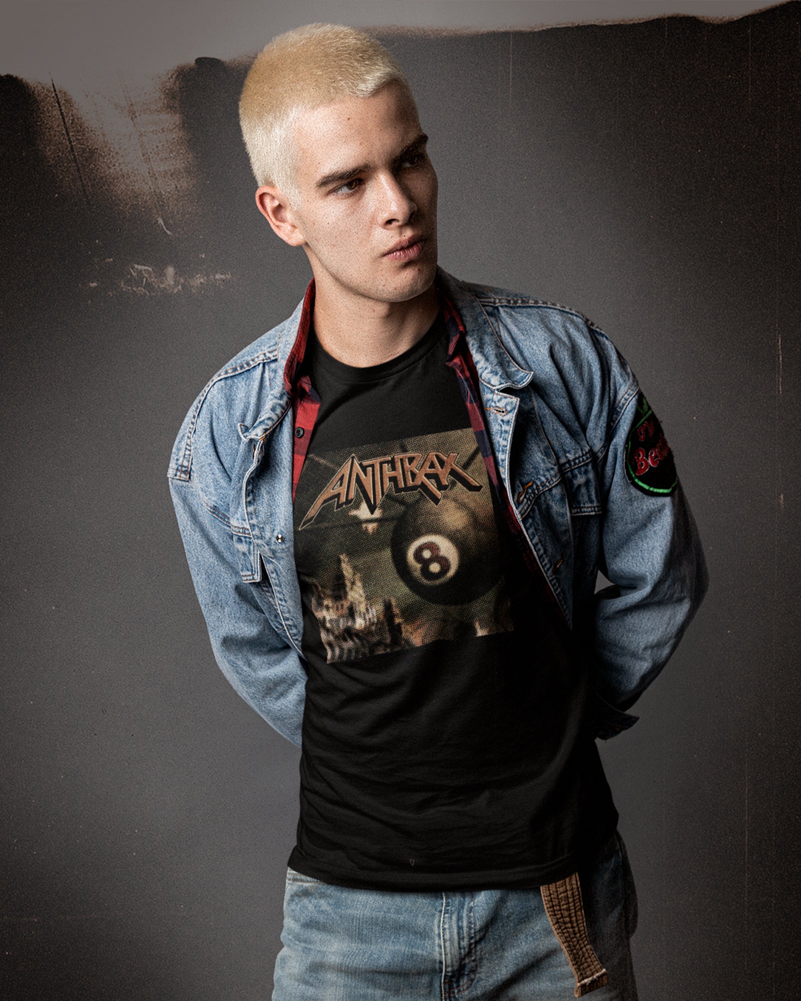 Camiseta Anthrax Bola 8 Preta Estampada Unissex