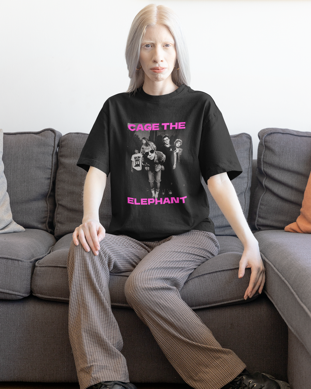 Camiseta Cage The Elephant Visual Rock Underground Unissex