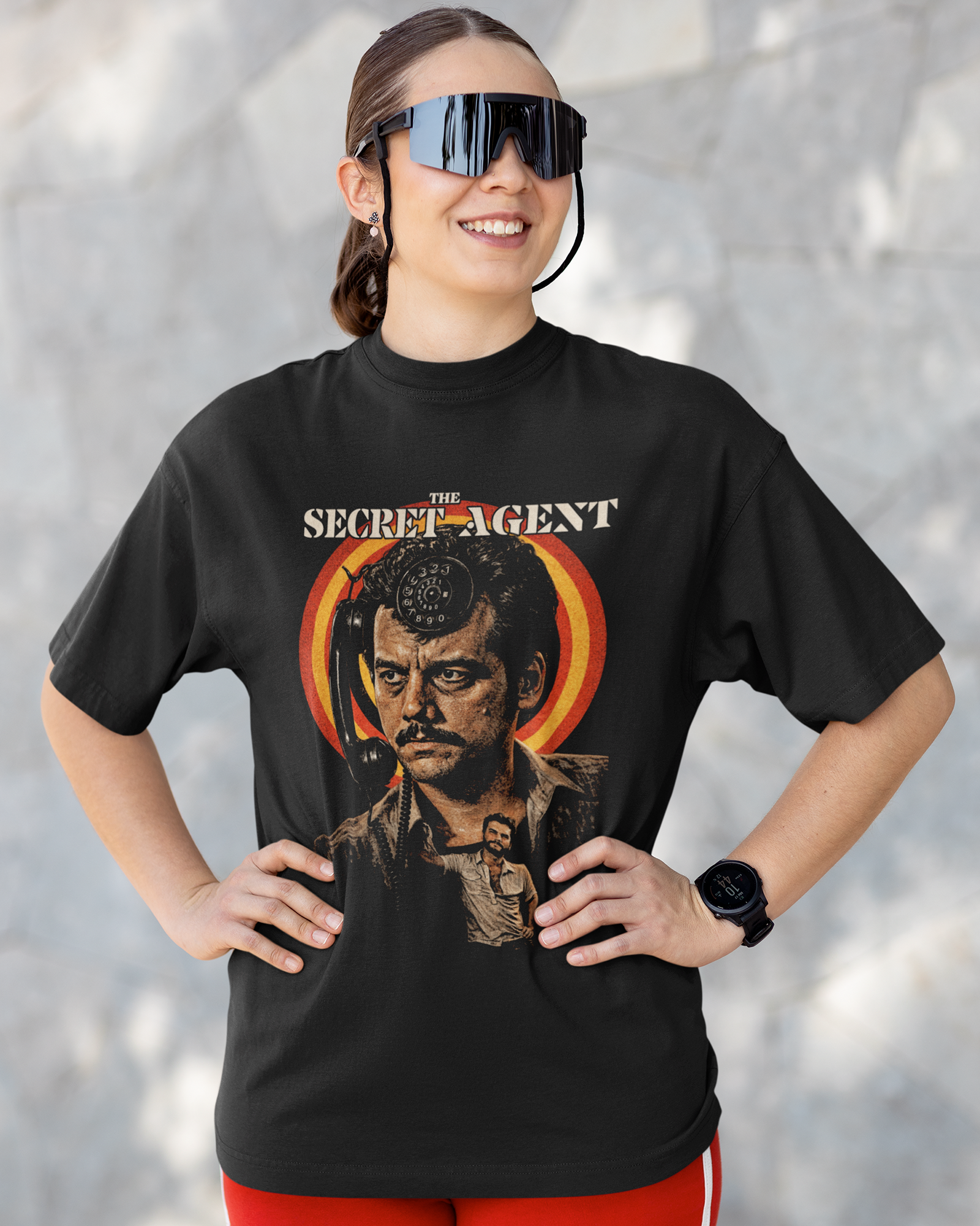 Camiseta Preta O Agente Secreto Filme 2025 Suspense e Ação Unissex