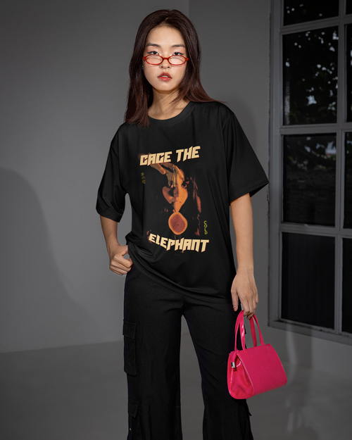 Camiseta Cage The Elephant Psicodelia Tropical Noturna Unissex