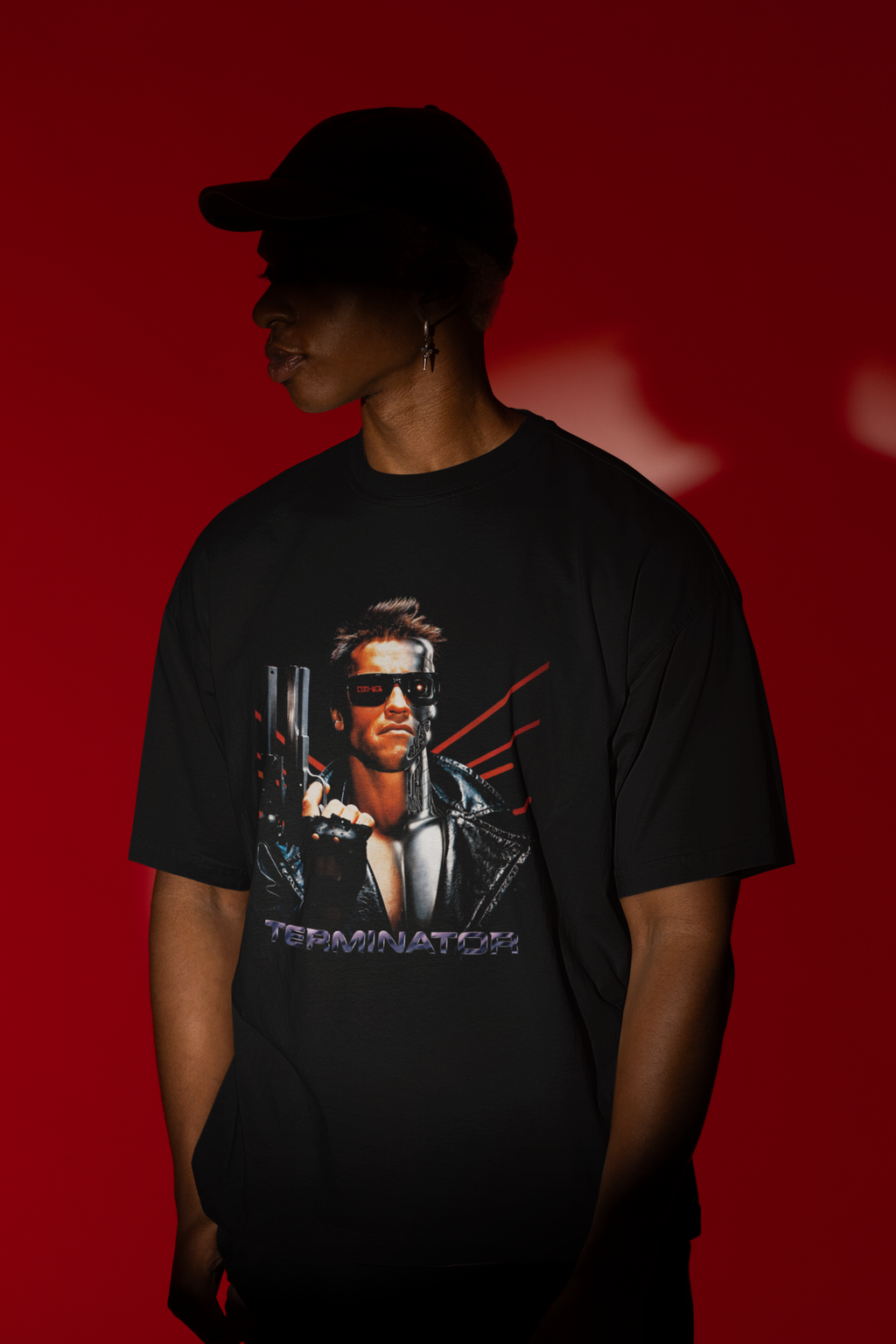 Camiseta The Terminator Preta Design Clássico Visual Icônico