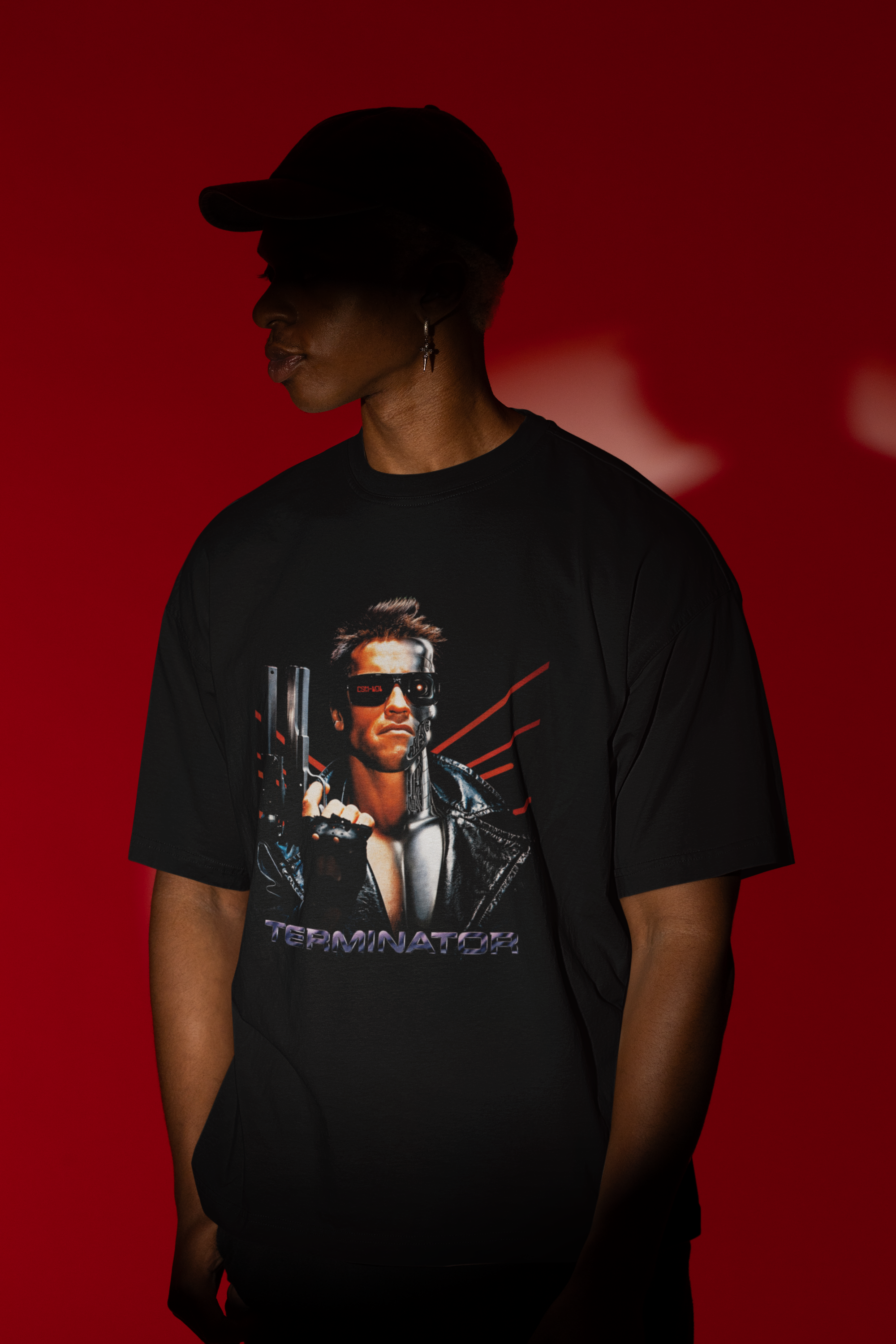 Camiseta The Terminator Preta Design Clássico Visual Icônico