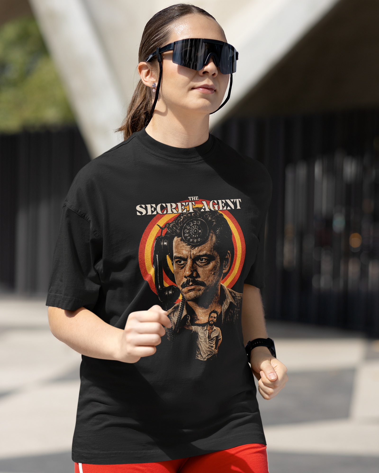 Camiseta Preta O Agente Secreto Filme 2025 Suspense e Ação Unissex
