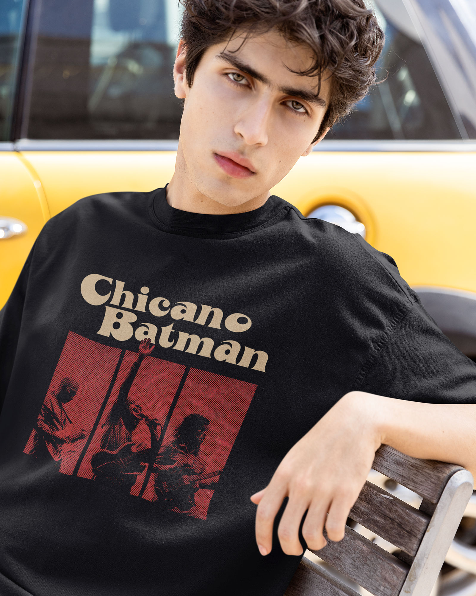 Camiseta Chicano Batman Groove Latino Retrô Unissex