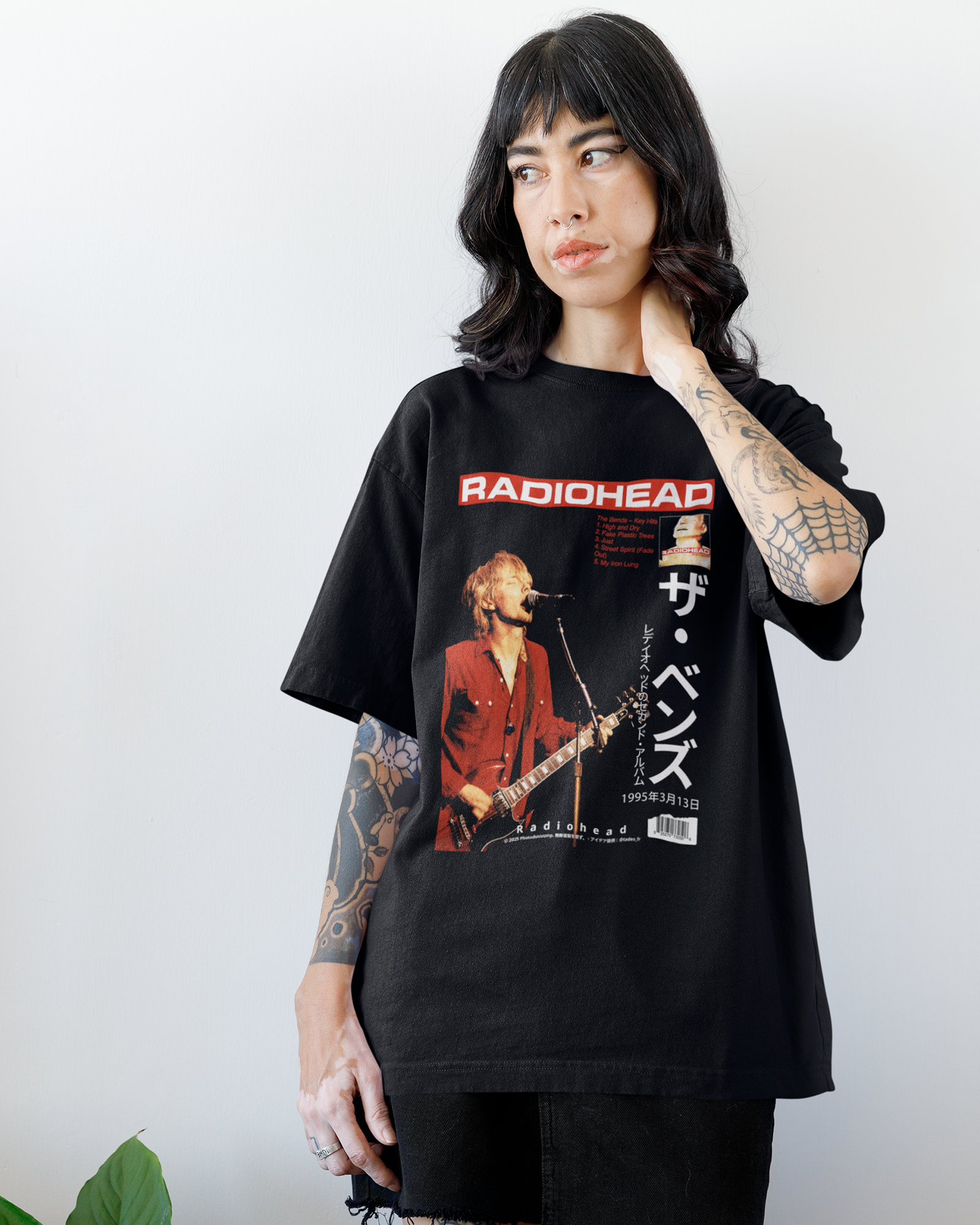 Camiseta Preta Radiohead The Bends Live