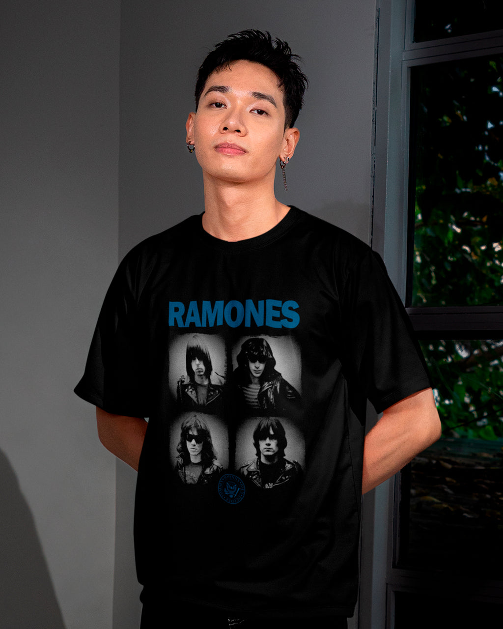 Camiseta Clássica Ramones Membros Photo