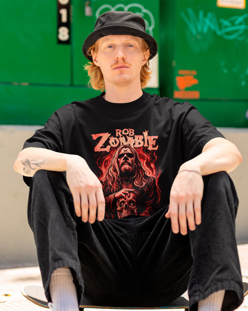 Camiseta Alternativa Rob Zombie Skull