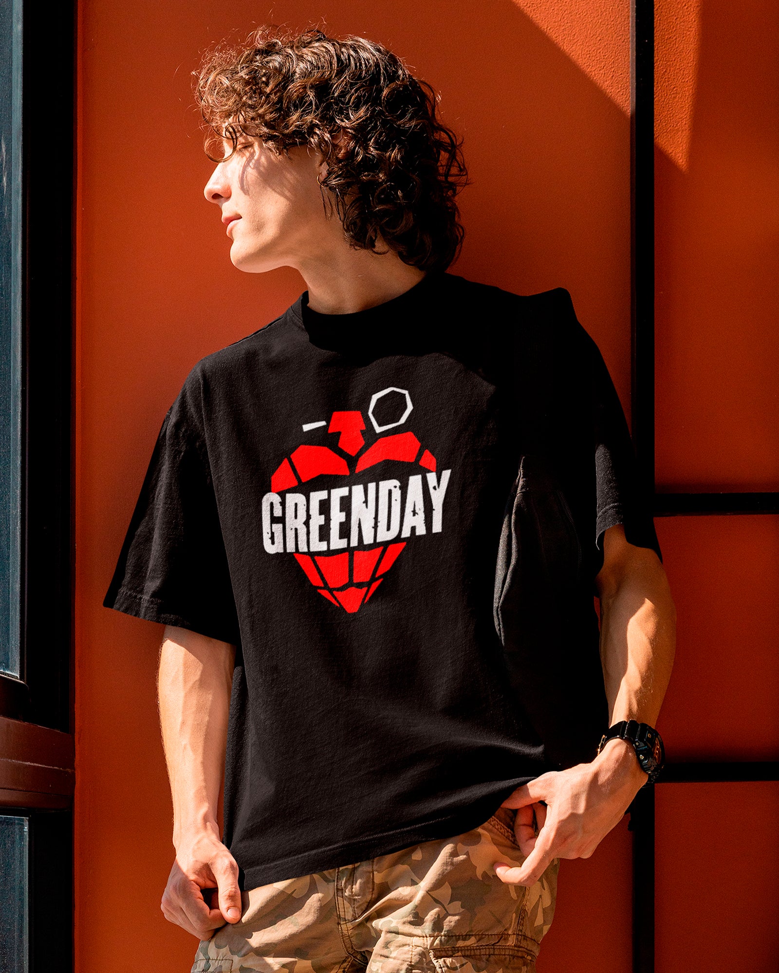 Camiseta Green Day Bomb Heart Oficial