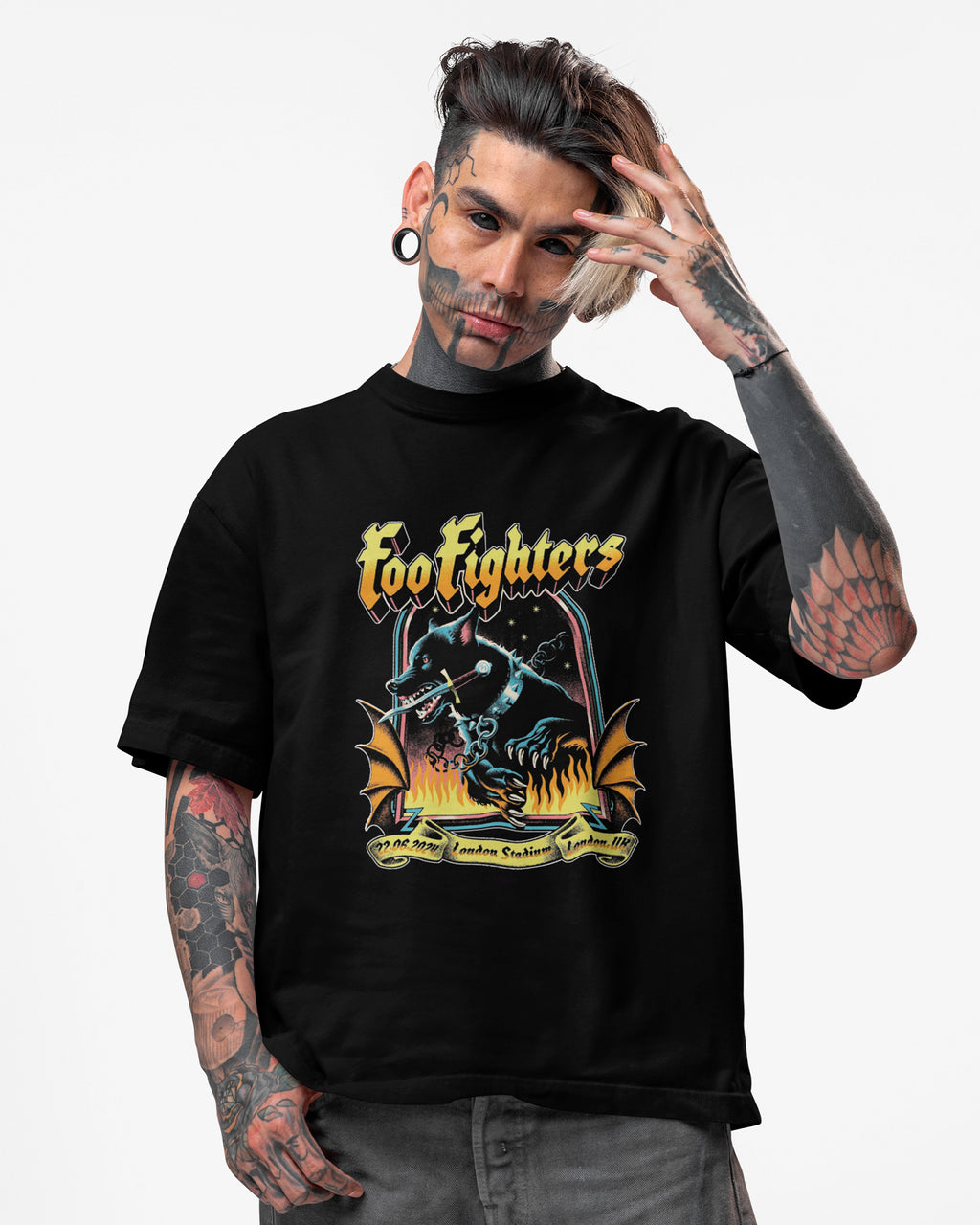 Camiseta Foo Fighters London Stadium Edição Especial