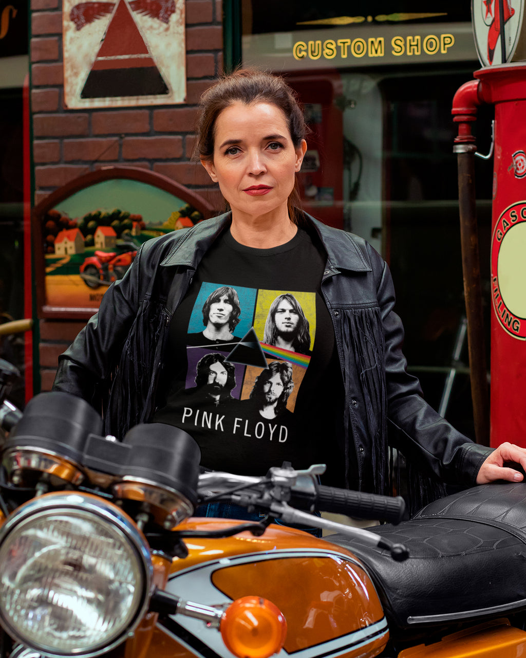 Camiseta Clássica Pink Floyd Integrantes Pop Art