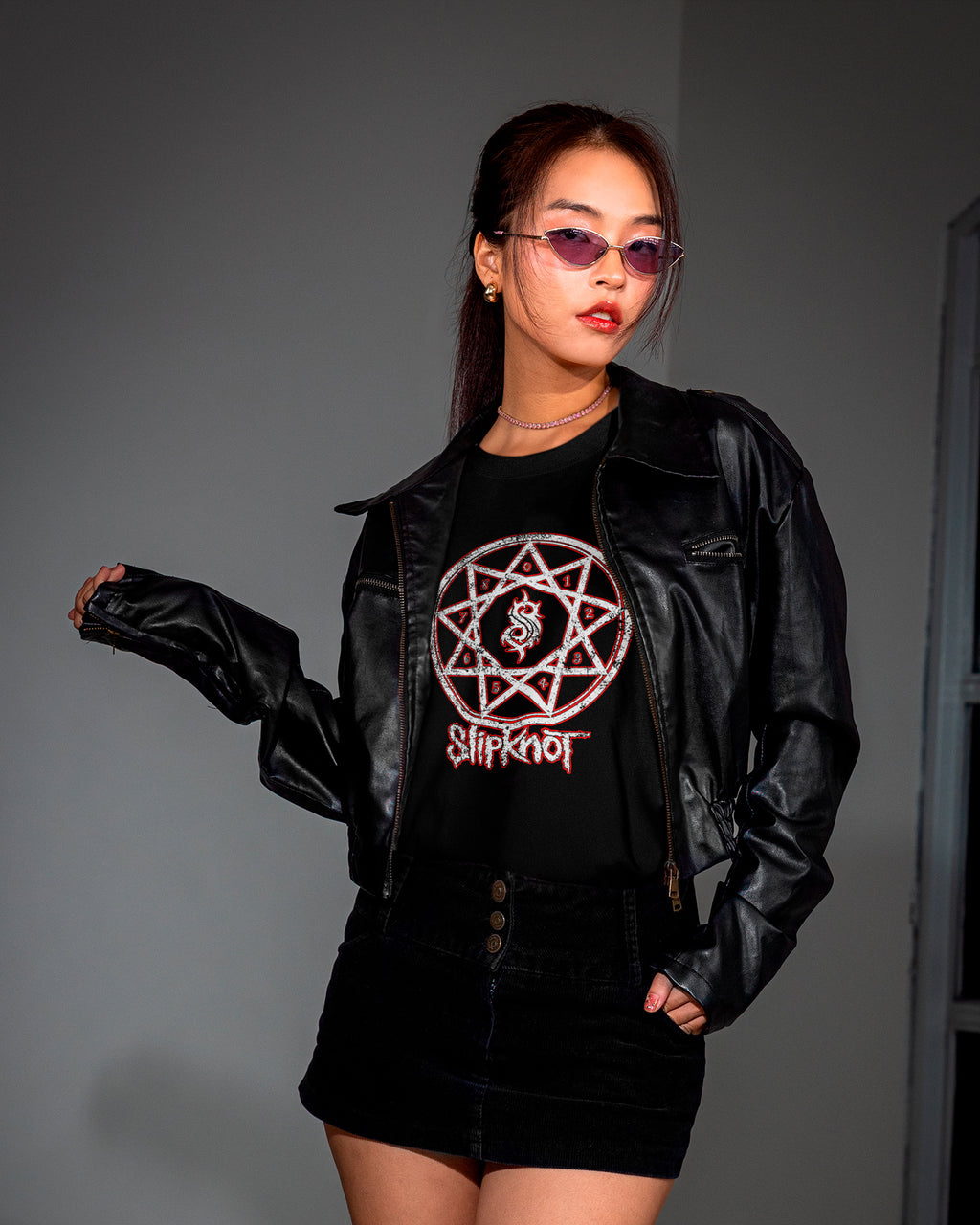 Camiseta Slipknot Pentagrama Nu Metal