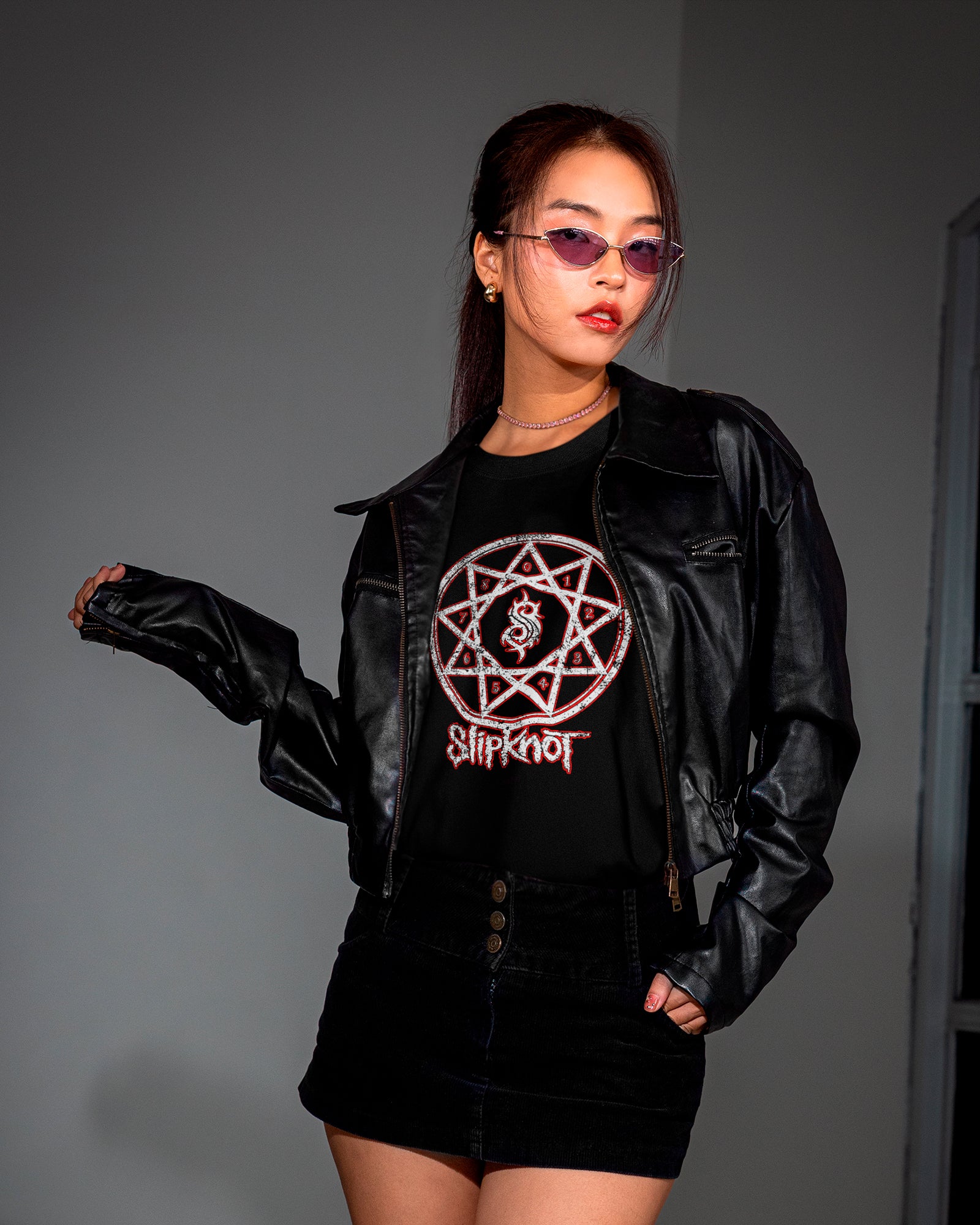 Camiseta Slipknot Pentagrama Nu Metal
