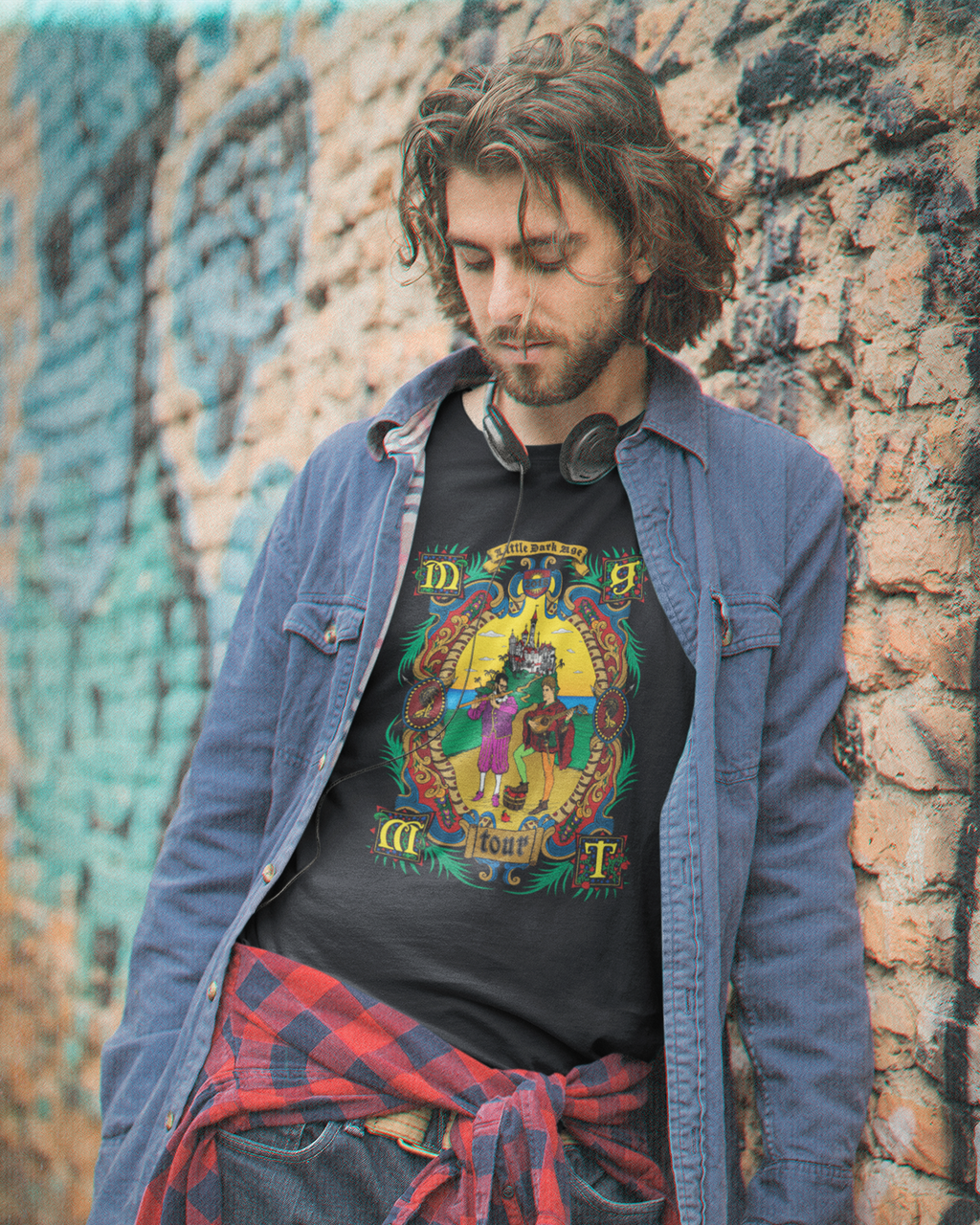 Camiseta Preta MGMT Little Dark Age Medieval