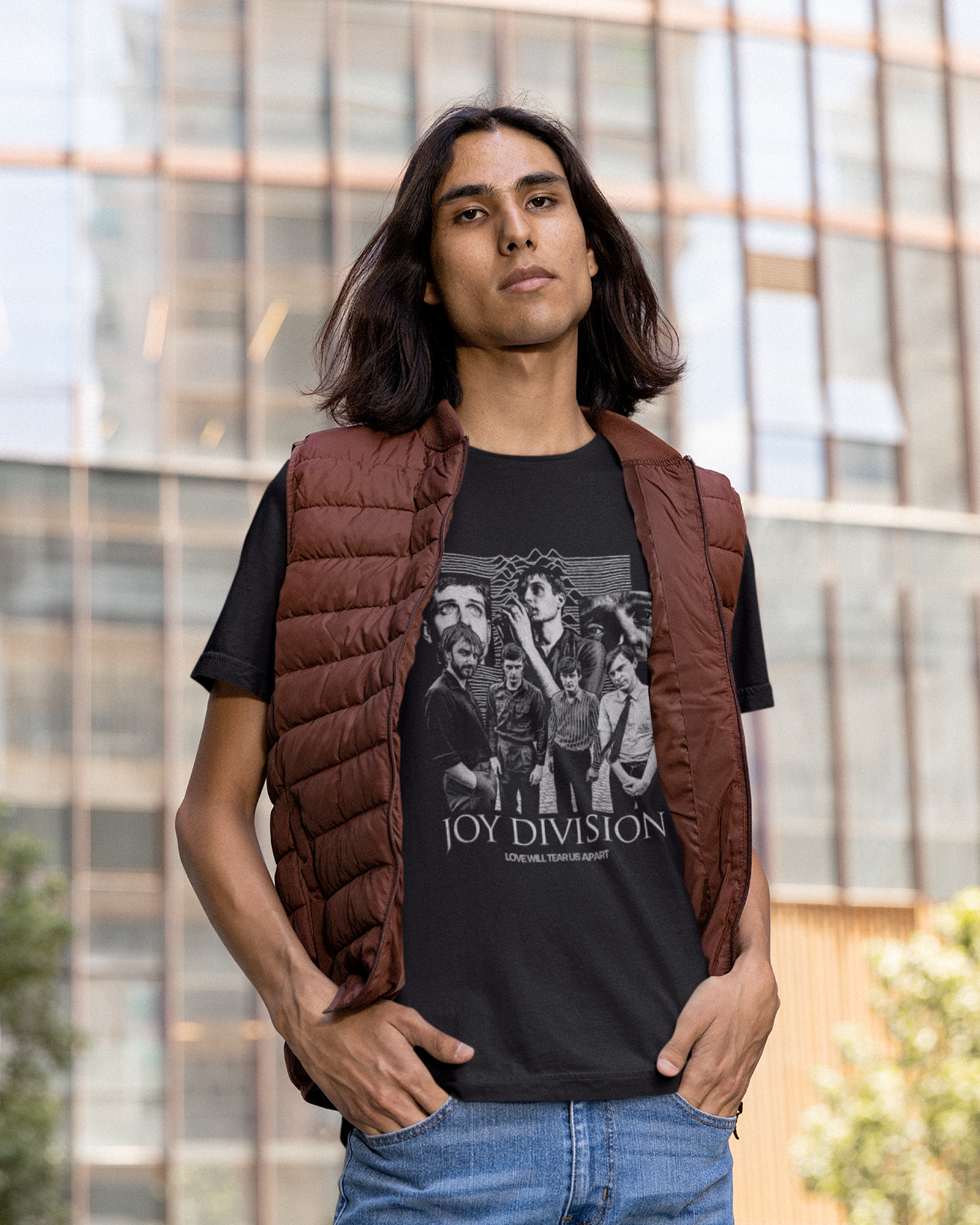 Camiseta Preta Indie Joy Division Transmission Signals