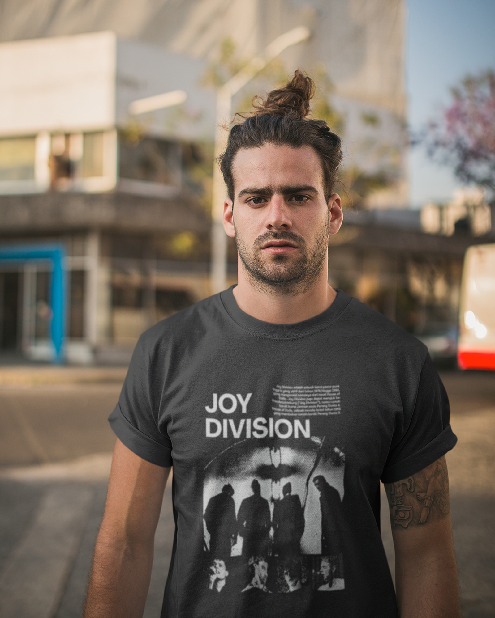 Camiseta Preta Joy Division Waveform Unknown Pleasures