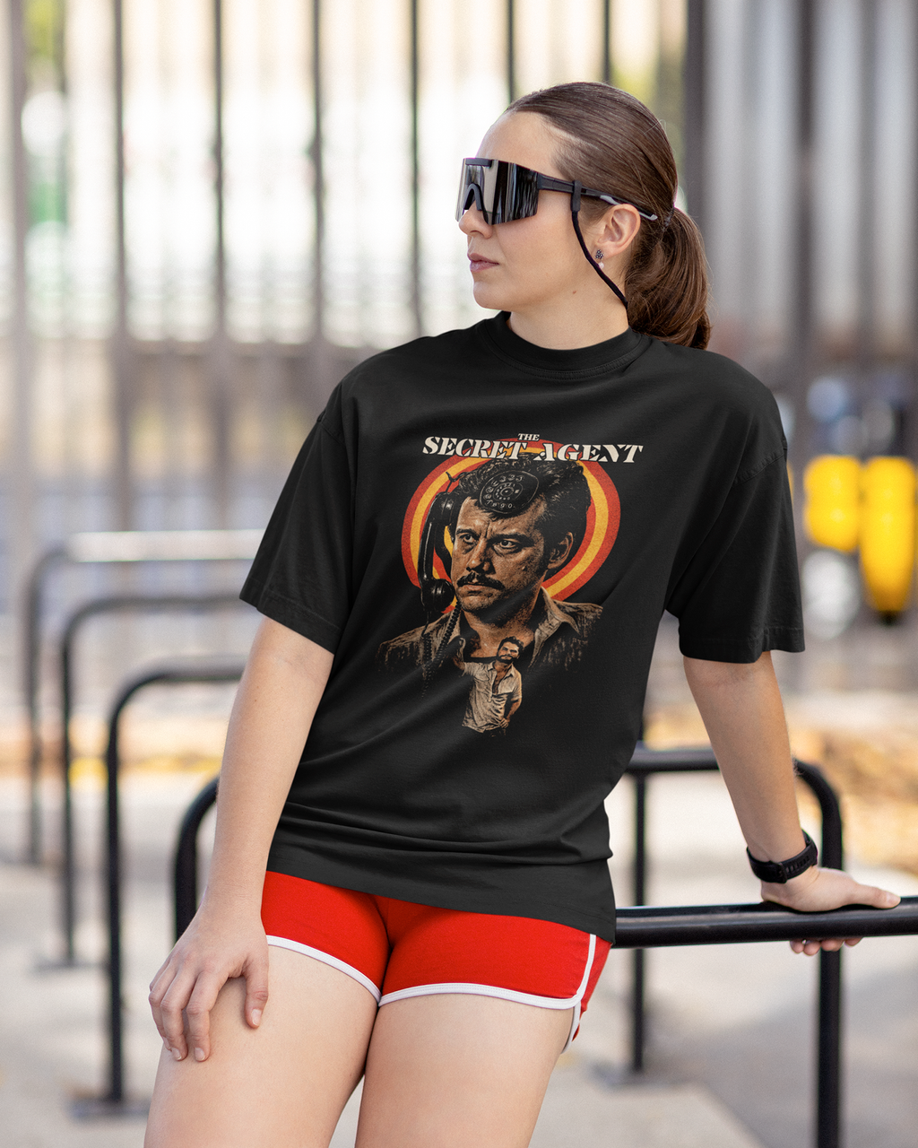 Camiseta Preta O Agente Secreto Filme 2025 Suspense e Ação Unissex