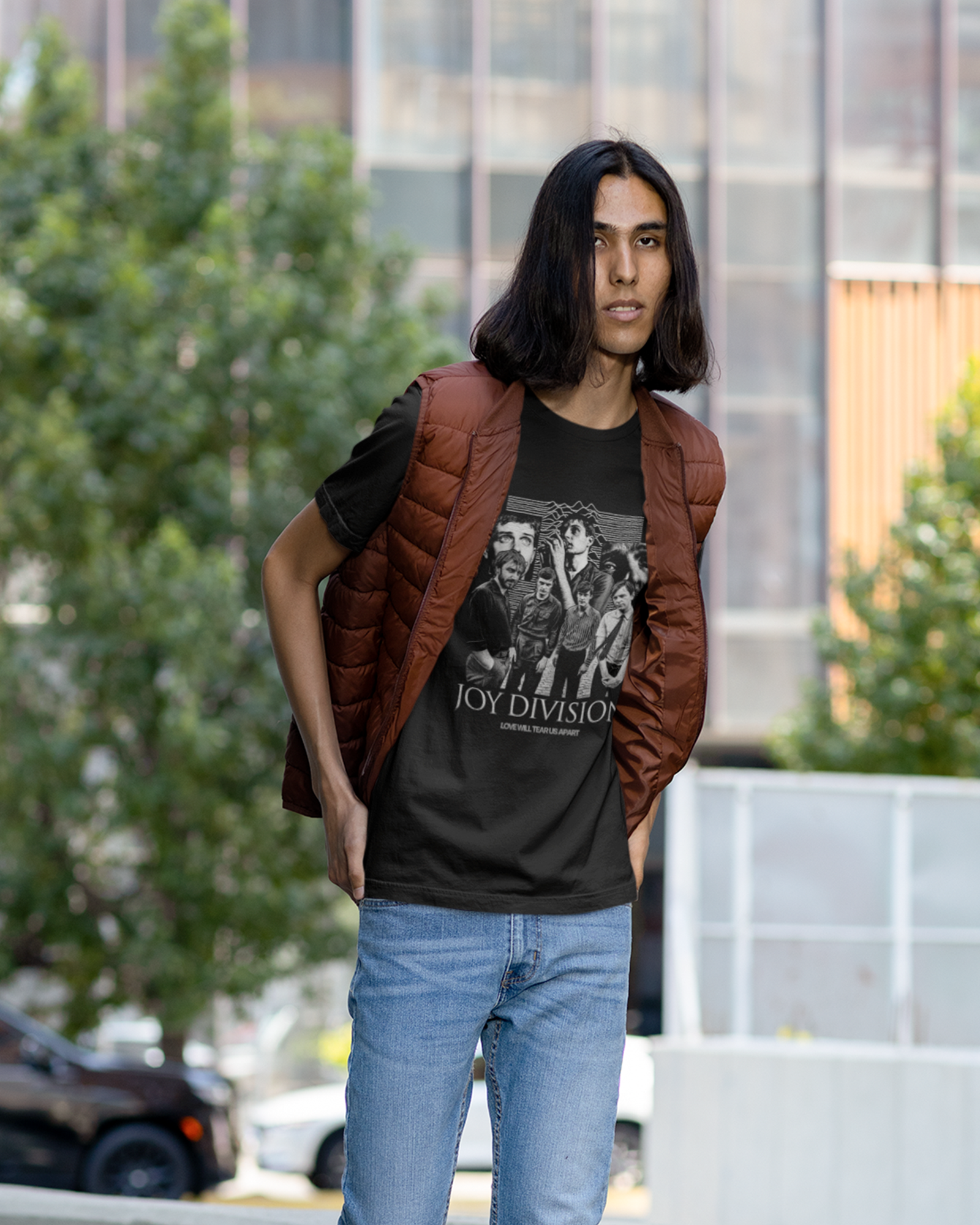 Camiseta Preta Indie Joy Division Transmission Signals