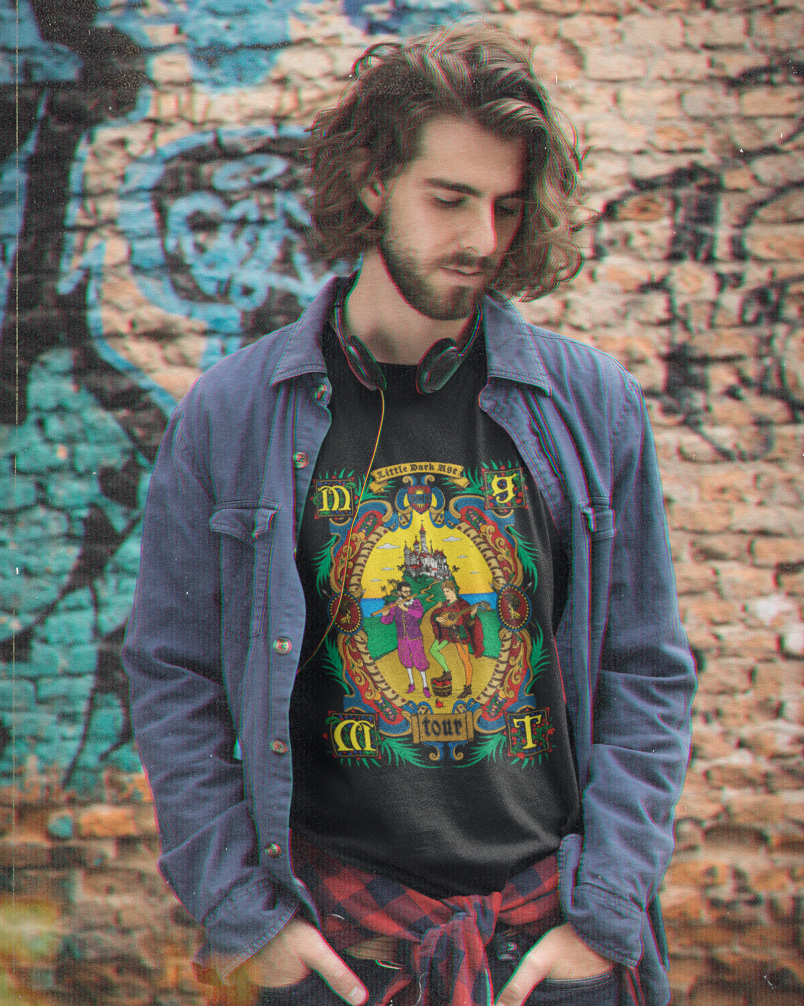 Camiseta Preta MGMT Little Dark Age Medieval