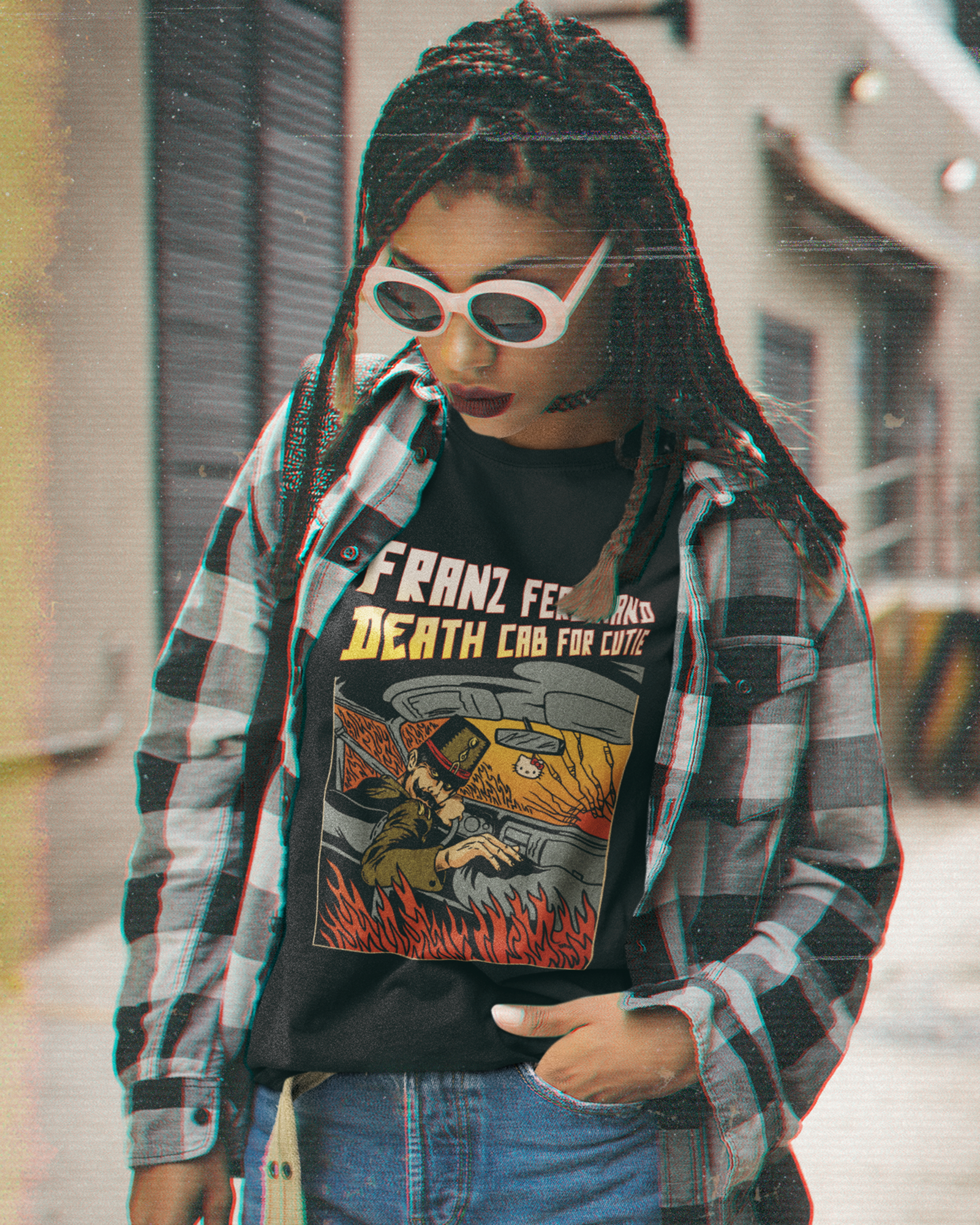 Camiseta Preta Franz Ferdinand Death Cab For Cutie Tour